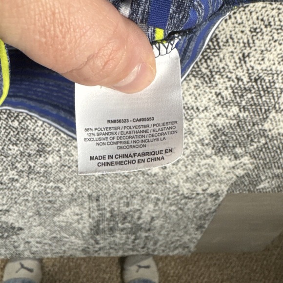 Nike Golf Polo Mens XL Tour Performance Striped Blue Lightweight - Picture 4 of 10